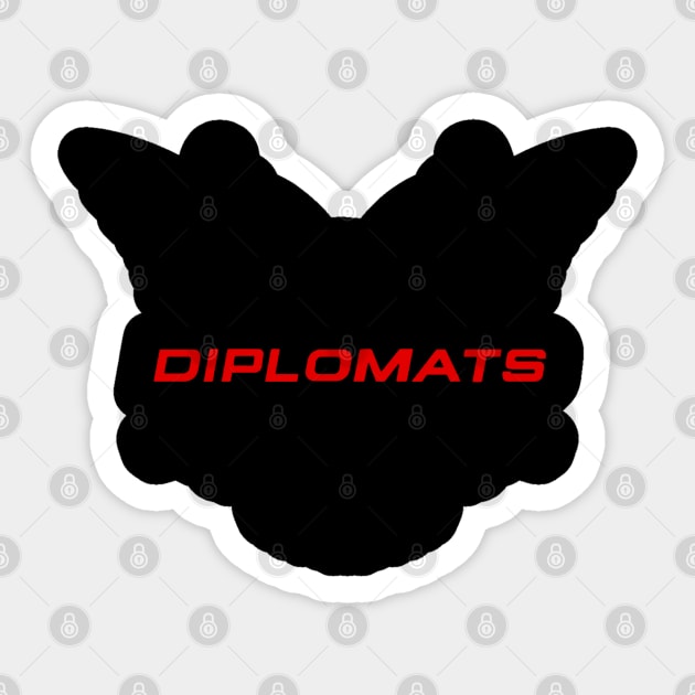 Diplomats Sticker by sobermacho